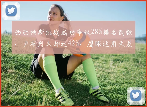 西西帕斯挑战成功率仅28%排名倒数，卢布列夫却达42%，鹰眼运用天差地别
