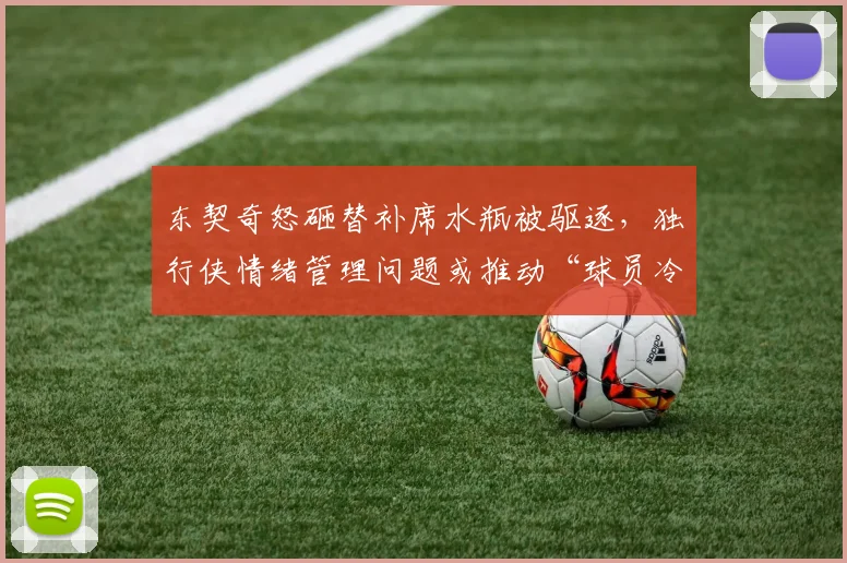 东契奇怒砸替补席水瓶被驱逐，独行侠情绪管理问题或推动“球员冷静区”制度